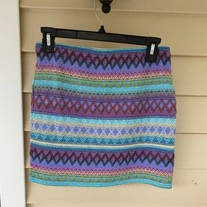 Aeropostale Girl's Colorful Mini Skirt